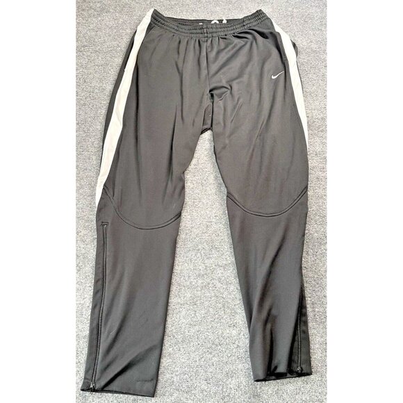 Nike Sweat Mens Black XL tapered Dri-Fit Jog Athletic Therma zipper outdoor Y2K. - Picture 1 of 6
